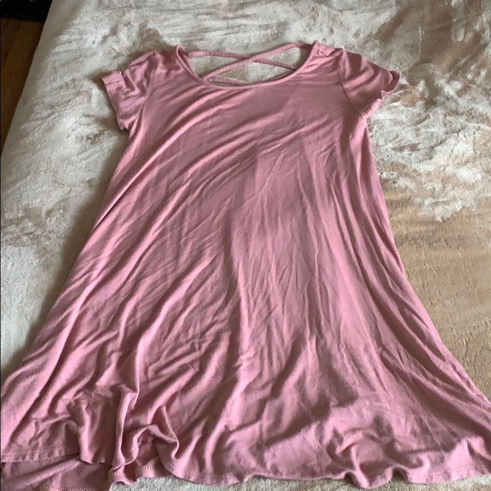 A light pink dress